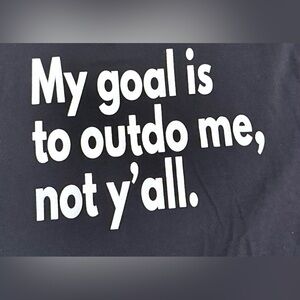 Black Graphic T-Shirt with Motivational Quote